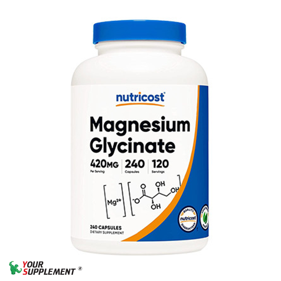 Bổ sung Magnesium Glycinate 420mg - Nutricost (120v/240v)