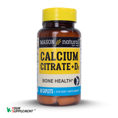 Bổ sung Calcium Citrate + D3 Mason Natural - 60 viên