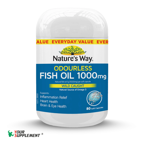 Bổ sung OMEGA 3 1000mg Nature's Way - 80 viên