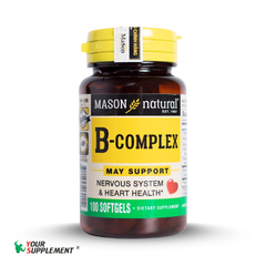 Bổ sung VITAMIN B COMPLEX Mason Natural - 80 viên