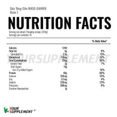 Sữa Tăng Cân MASS GAINER Rule 1 - 5.17KG (16 servings)