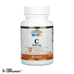 21st Century, Vitamin C, 1,000 mg, 60 Tablets