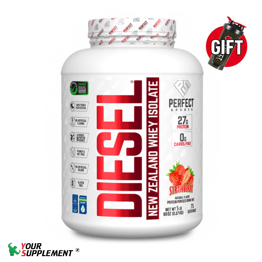 Sữa Tăng Cơ DIESEL® NewZealand Grass-fed Whey Isolate PERFECT Sports - 2,27kg  (75 servings)