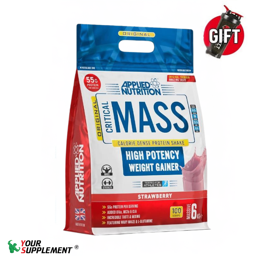 Sữa Tăng Cân ORIGINAL CRITICAL MASS Applied Nutrition - 6KG (25 servings)