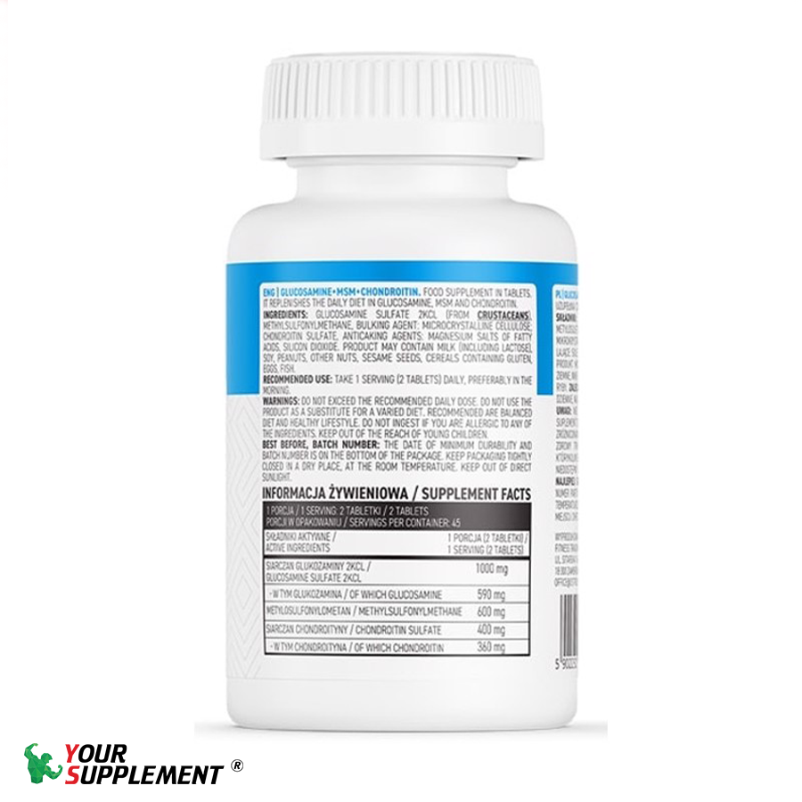 Hỗ Trợ Xương Khớp GLUCOSAMINE Ostrovit - 90 viên