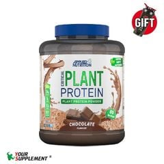Sữa Tăng Cơ Thực Vật CRITICAL PLANT PROTEIN (VEGAN PRO) Applied Nutrition - 1,8 kg (60 servings)