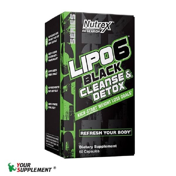 [DEAL XẢ KHO] Hỗ Trợ Hệ Tiêu Hoá LIPO 6 CLEANSE & DETOX Nutrex - 60 viên