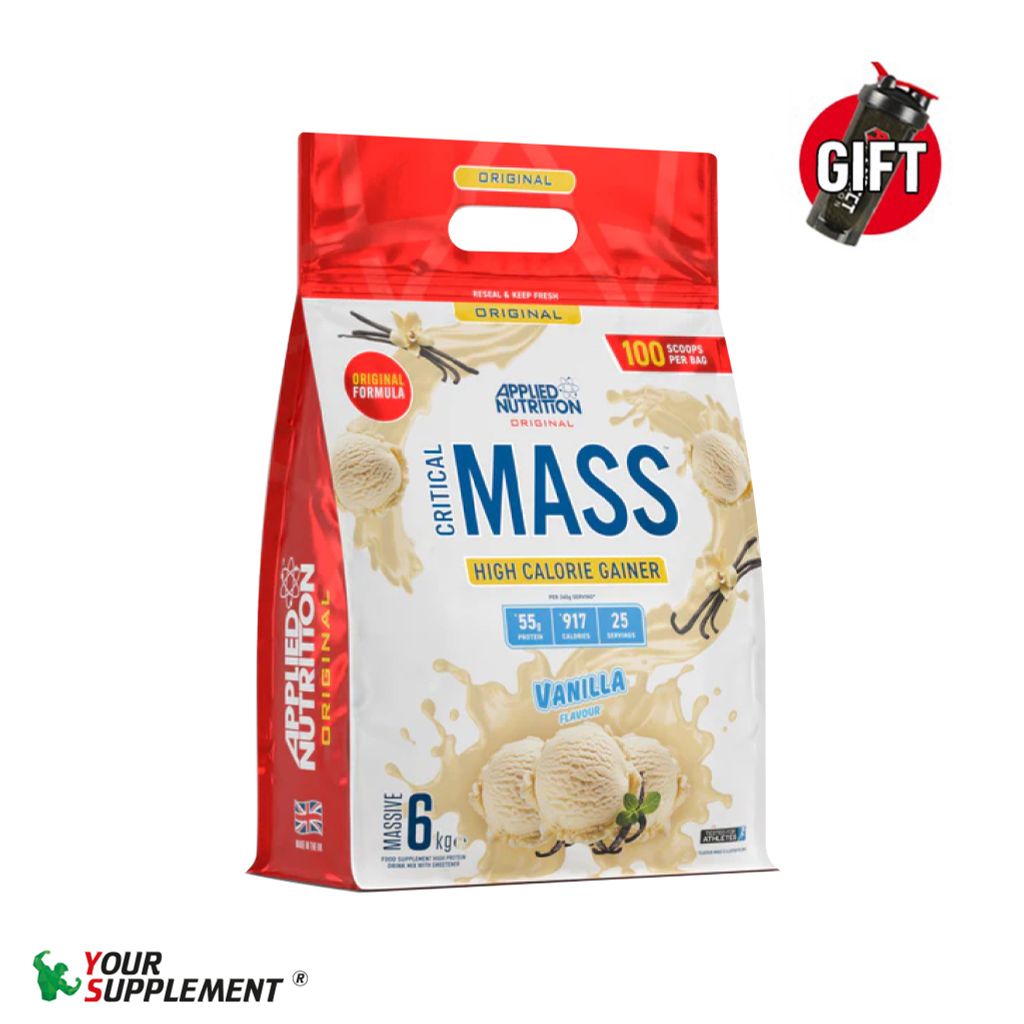 Sữa Tăng Cân ORIGINAL CRITICAL MASS Applied Nutrition - 6KG (25 servings)