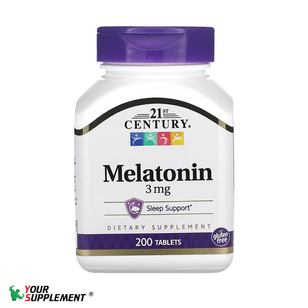21st Century, Melatonin, 3 mg, 200 Tablets
