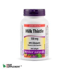 Giải Độc Gan MILK THISTLE Webber Naturals 150mg - 240 viên