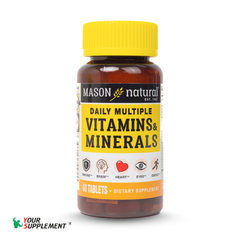 Bổ sung DAILY MULTIPLE VITAMINS WITH MINERALS Mason Natural - 60 viên
