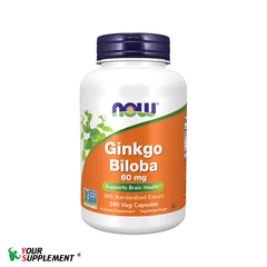 [DEAL XẢ KHO] Bổ não Ginkgo Biloba NOW 60mg - 240 viên