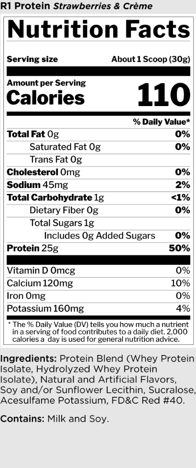 Sữa Tăng Cơ RULE 1 Whey Protein - 2,27KG (72 servings)