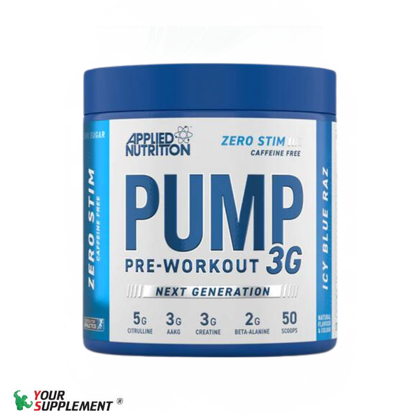 Tăng Sức Mạnh PUMP ZERO CAFFEINE Pre-Workout Applied Nutrition 375g (25 servings)