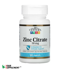 21ST CENTURY® ZINC CITRATE 50 mg