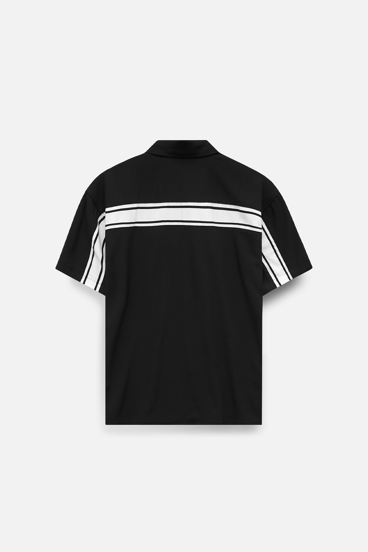 Áo Sơ Mi Back Thickline Black Brown BTW