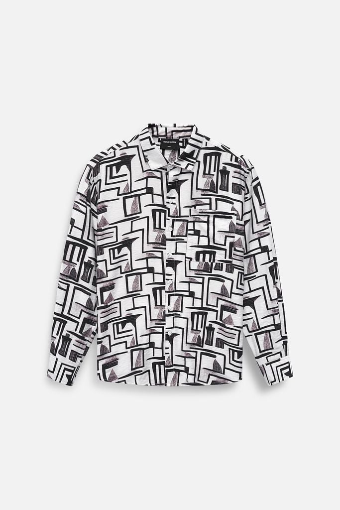  Áo Sơ Mi Art Pattern Tropical 