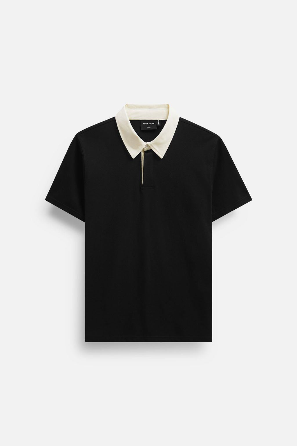 Áo Polo Beige Mixed Collar Cool Fab