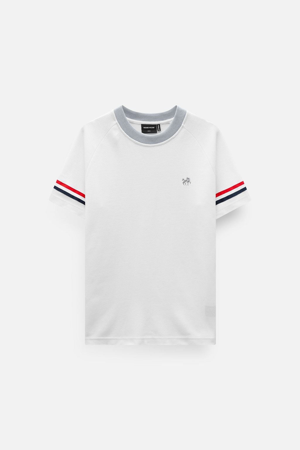 Set White T-shirt Bluered Short