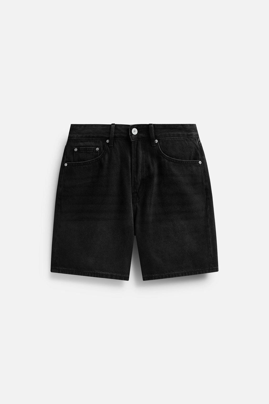 Quần Short Straight Jean Basic