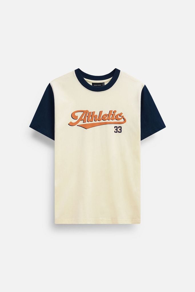  Áo Thun Athletic Blue Sleeves 33 