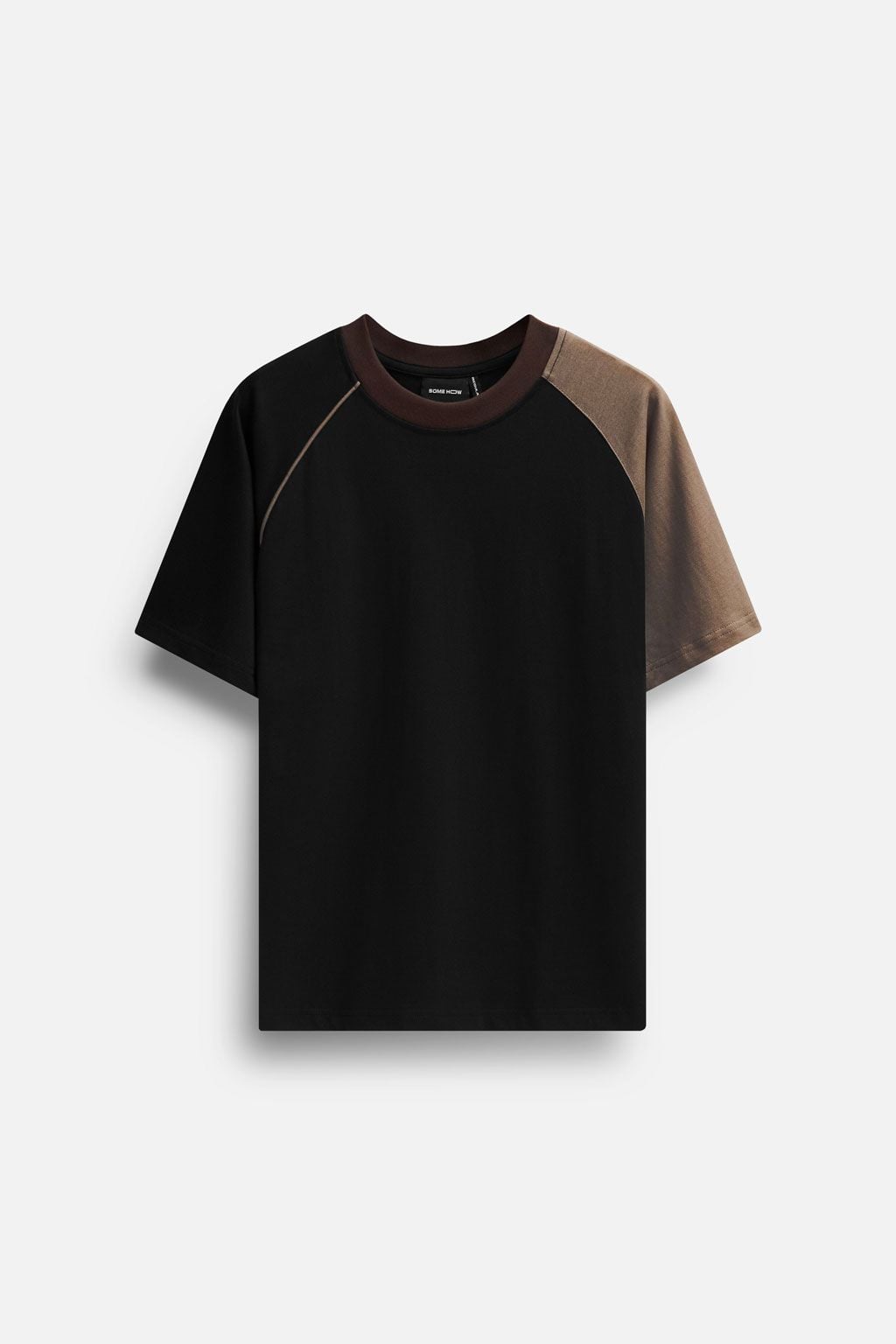 Set T-shirt Short Black Brown Sleeve