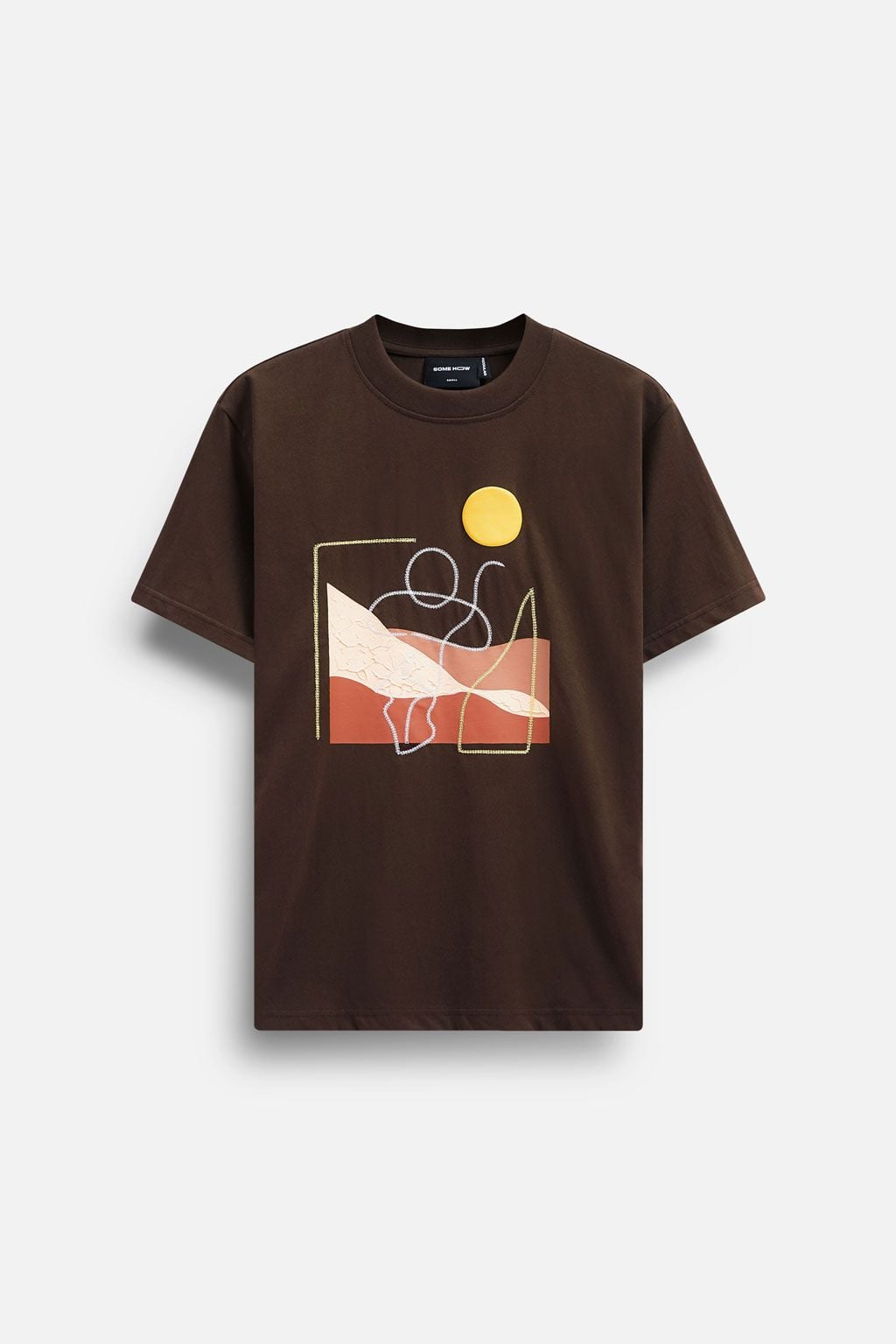 Áo Thun Abstract Art Brown