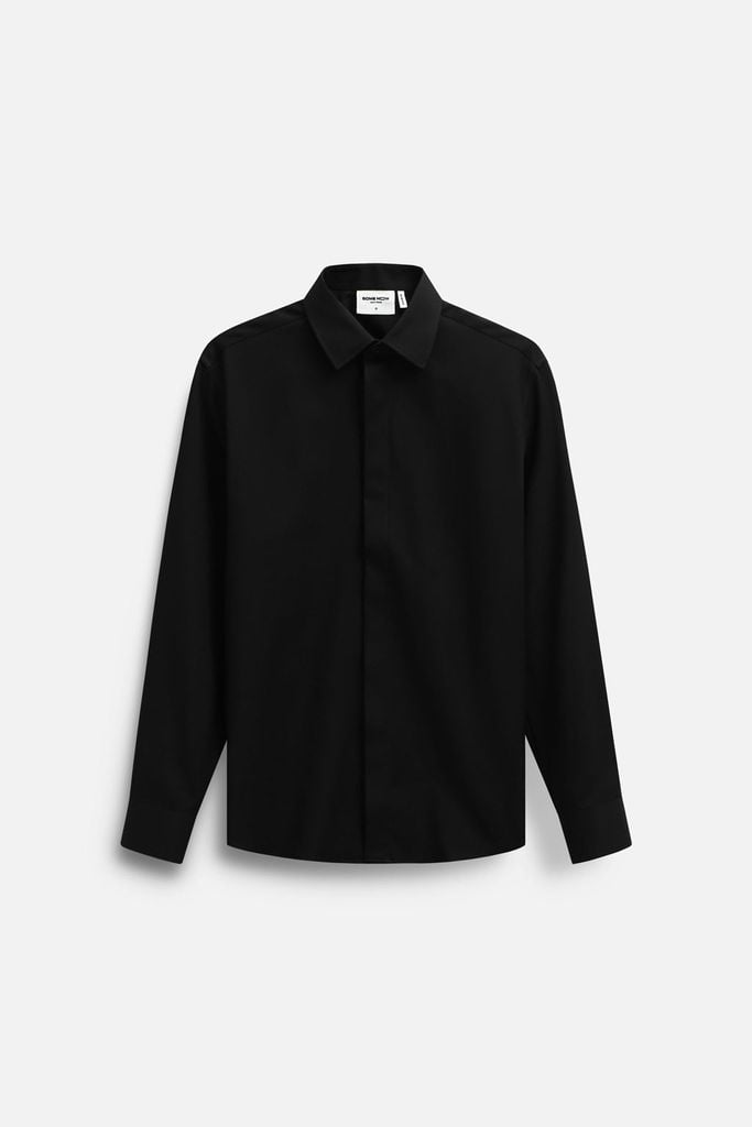  Áo Sơ Mi Basic Hid Buttons White Label 