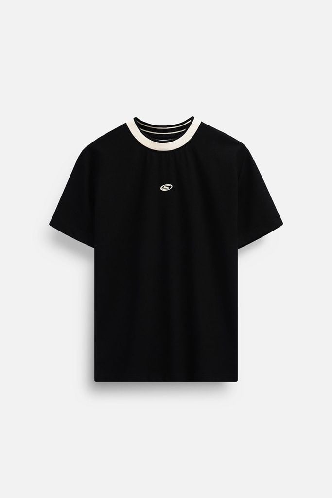  Áo Thun Lining Mixed Neck 