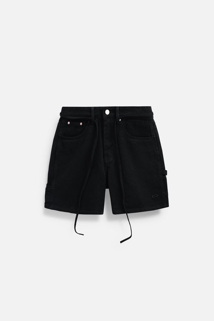  Quần Short Denim Straight Long String 