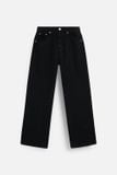 Quần Jean Flare Diagknee Black White