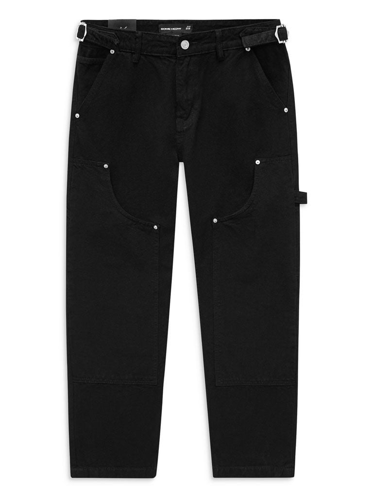 Quần Jean Straight Frontab Black Cream Camplife