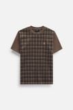 Áo Thun The Checked Brown Sleeves