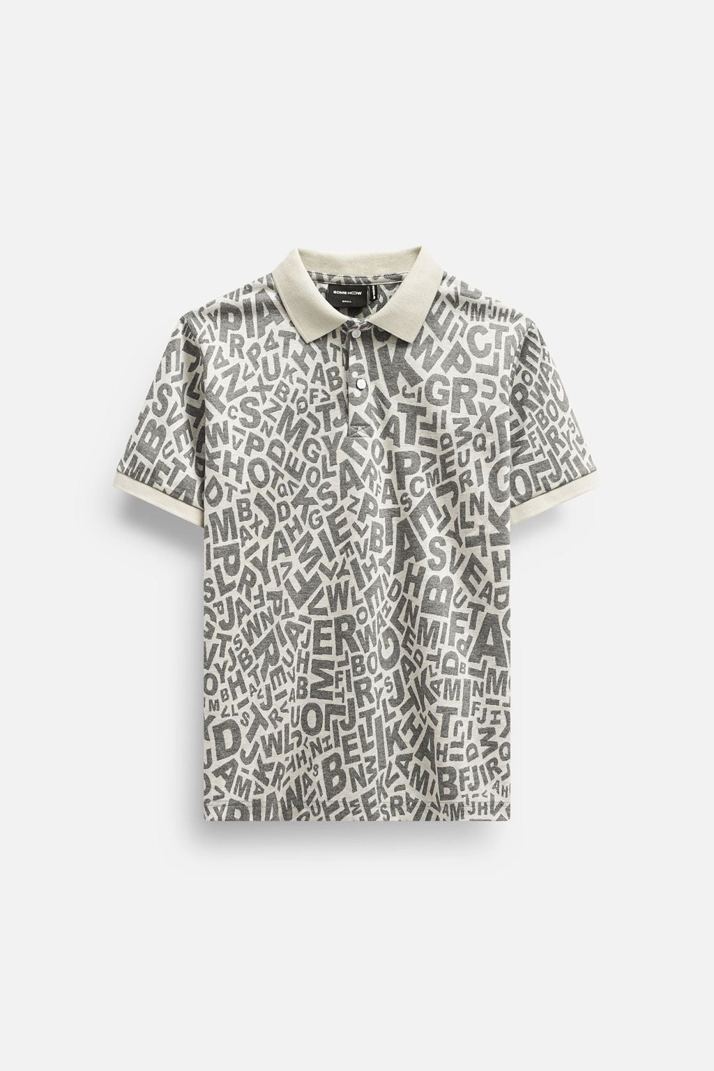 Áo Polo Random Words Pattern