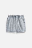 Set Shirt Short Denim Stand Col