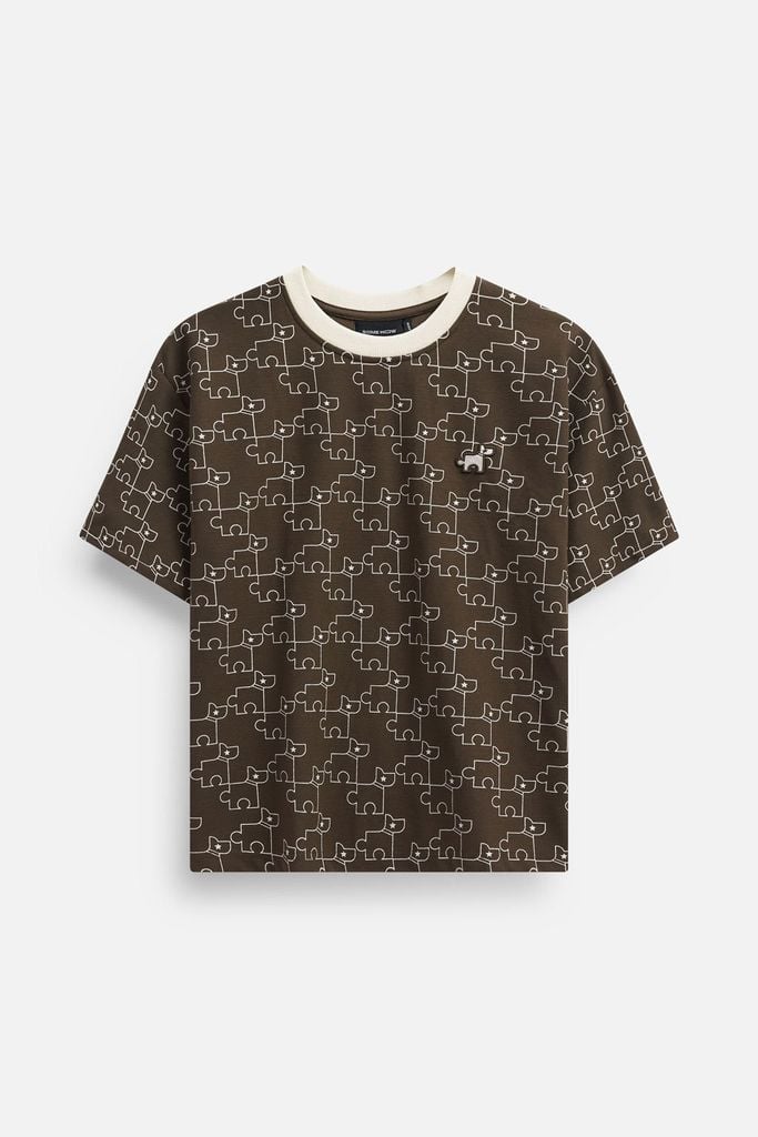  Áo Thun Boxy Puzzle Puppy 