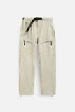 Jogger Relaxed Belt White Opening