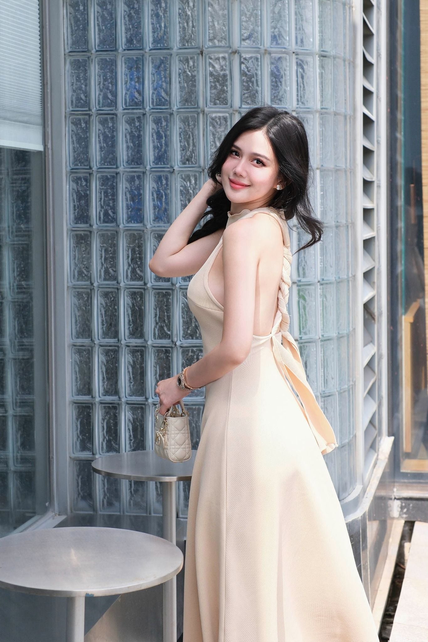 Đầm Dài Roundneck Cord