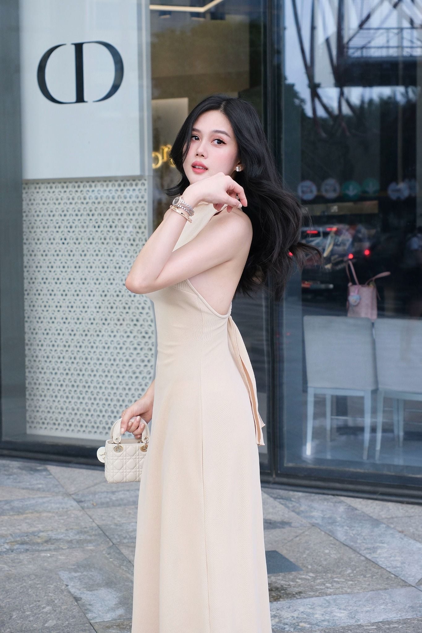 Đầm Dài Roundneck Cord