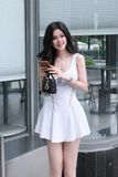 Đầm Ngắn Lacemix Open Neck