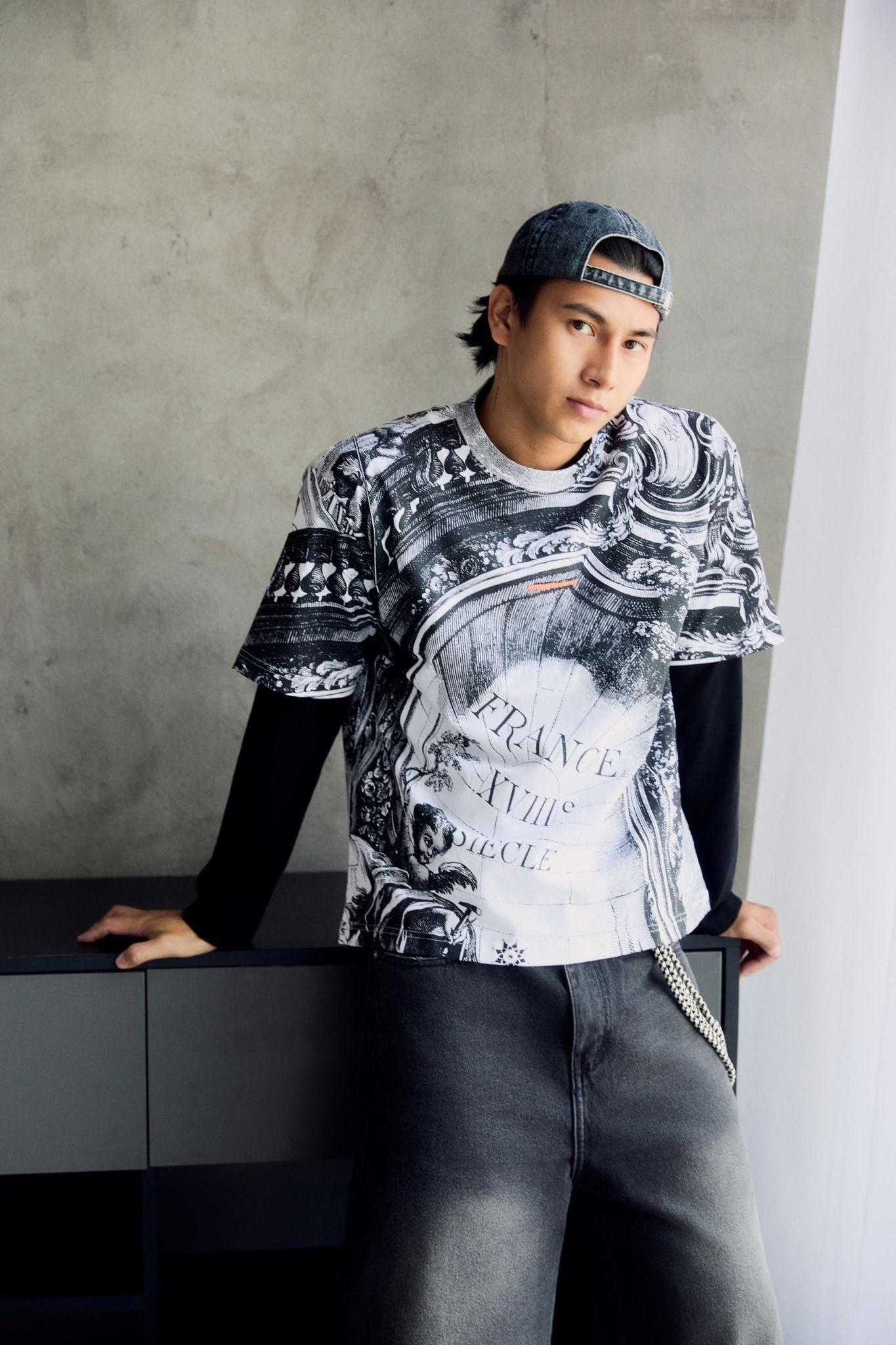 Áo Thun Boxy Fullprint France