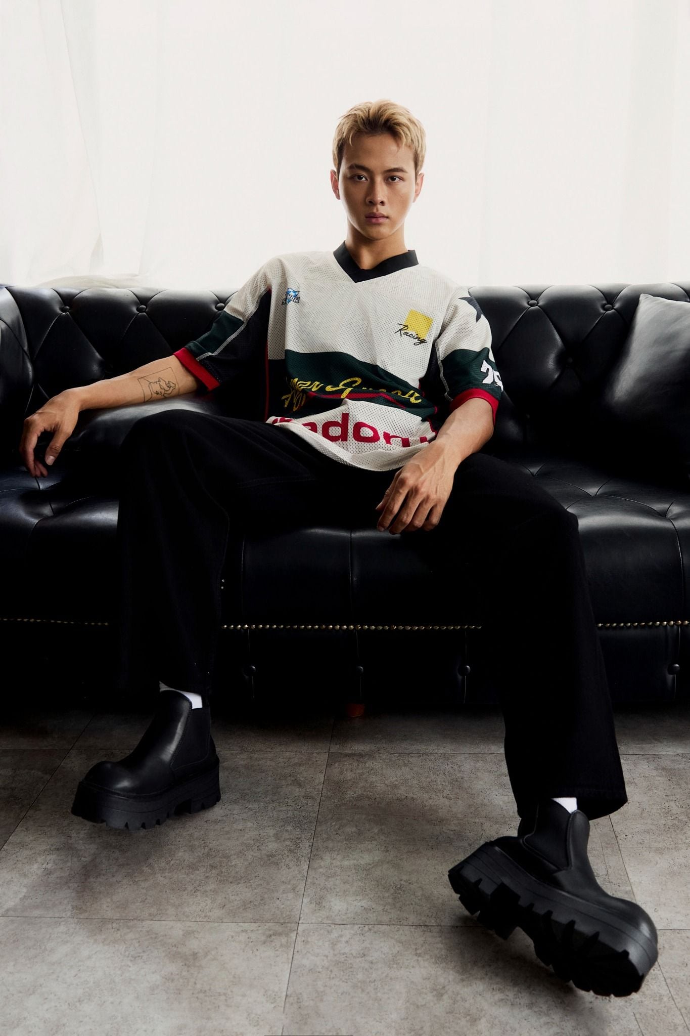 Quần Jean Straight Black White Camplife