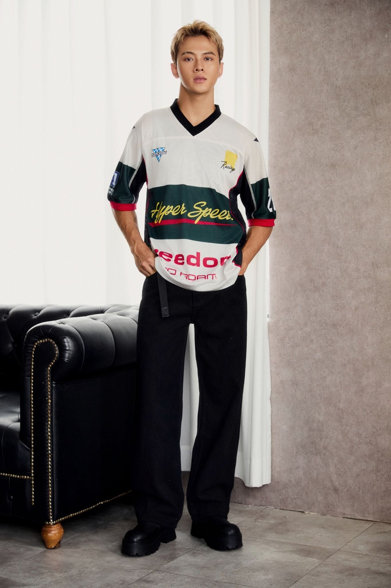 Quần Jean Straight Black White Camplife