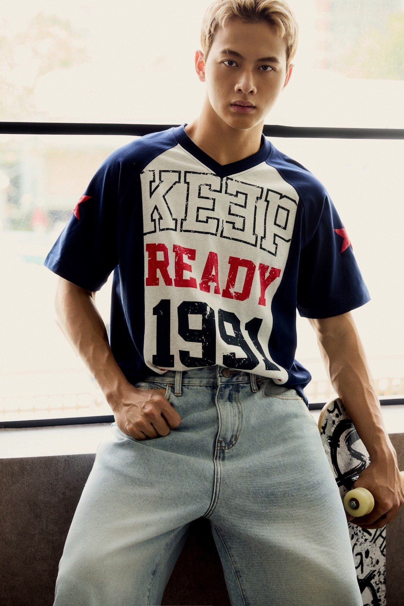 Áo Thun Keep Ready Blue