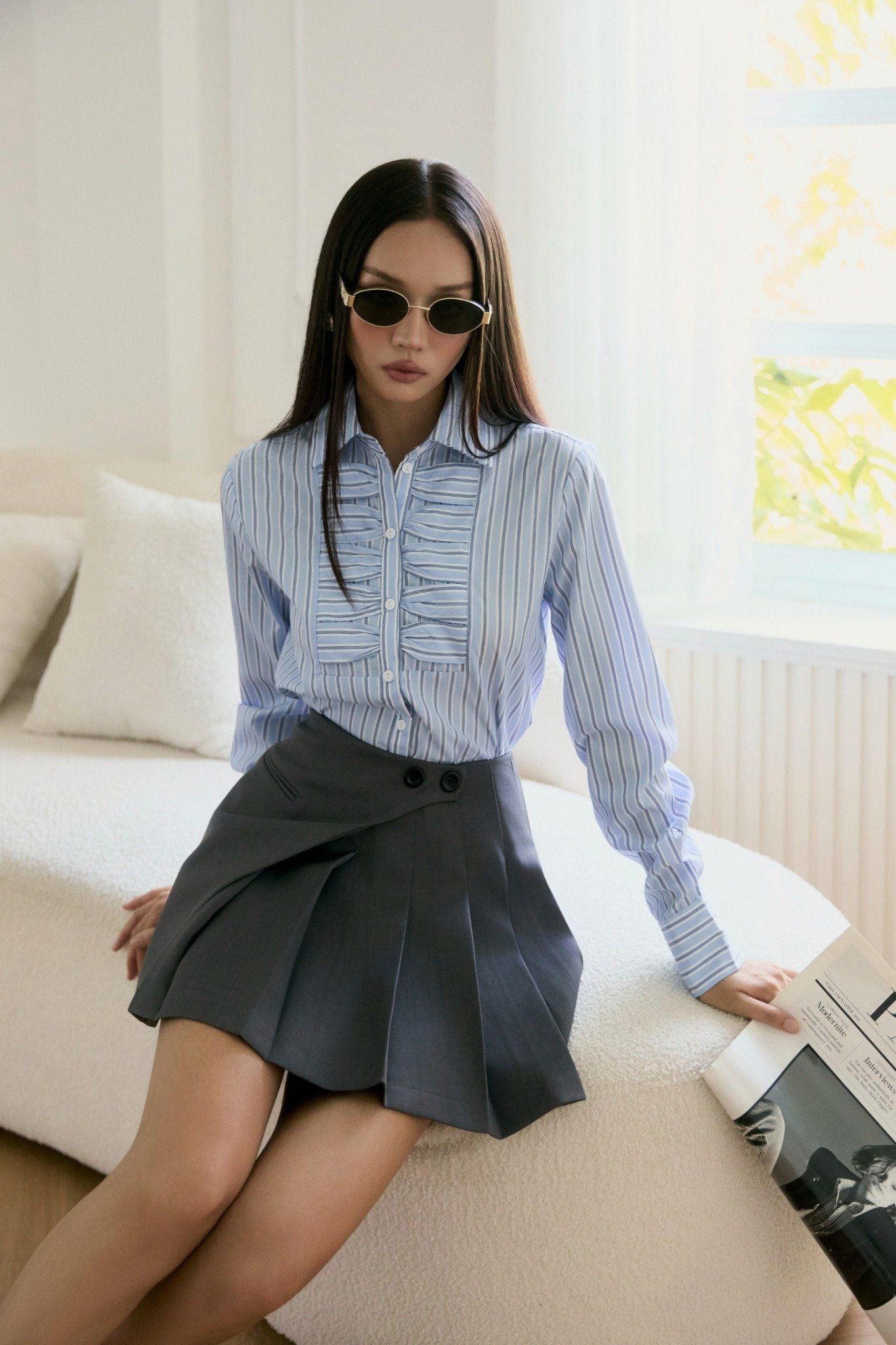  Chân Váy Ngắn Side Layers 