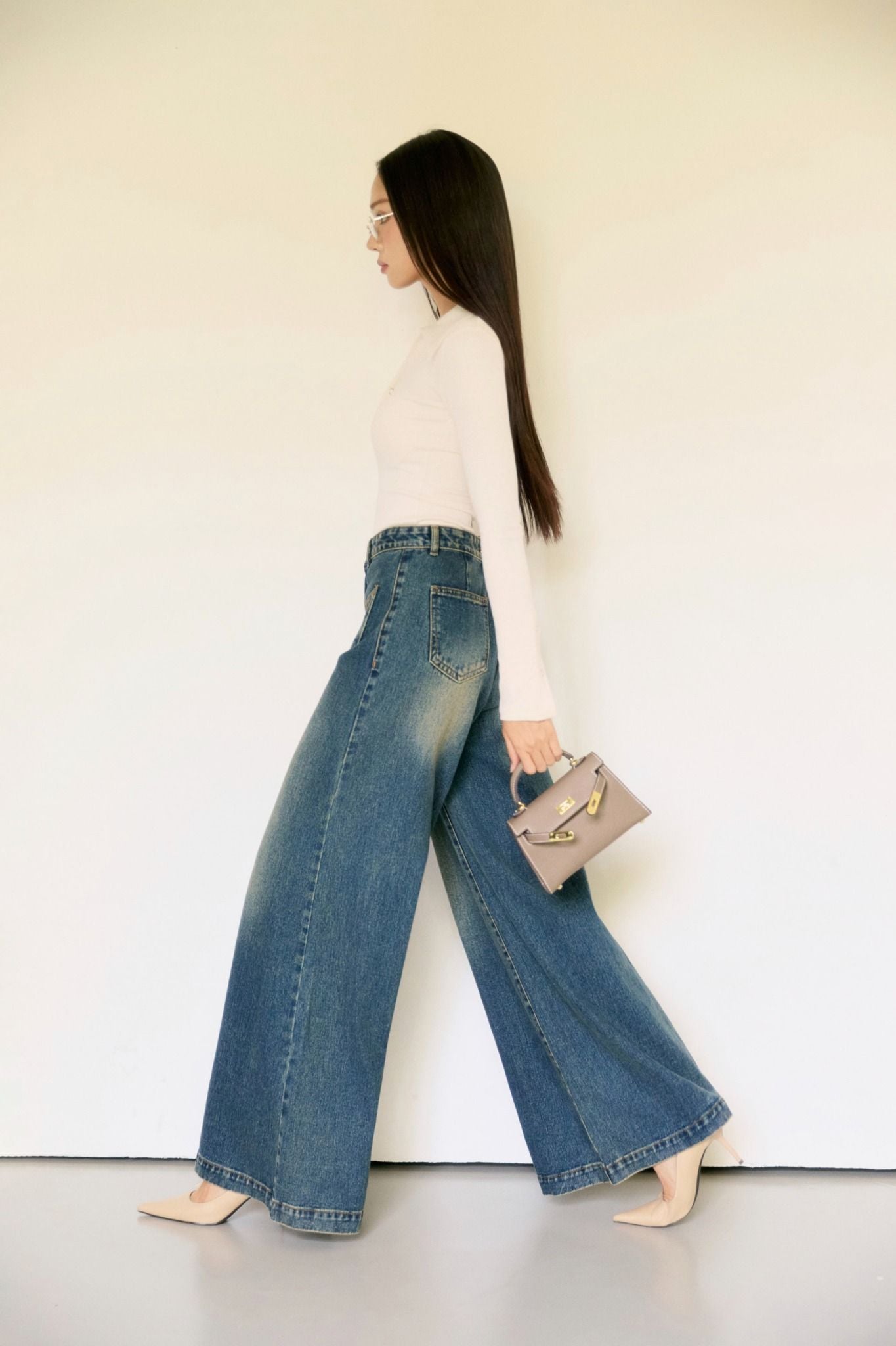 Quần Jean Wide Legs Mini Pockets