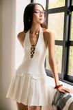 Đầm Ngắn Chest Cutout Halter