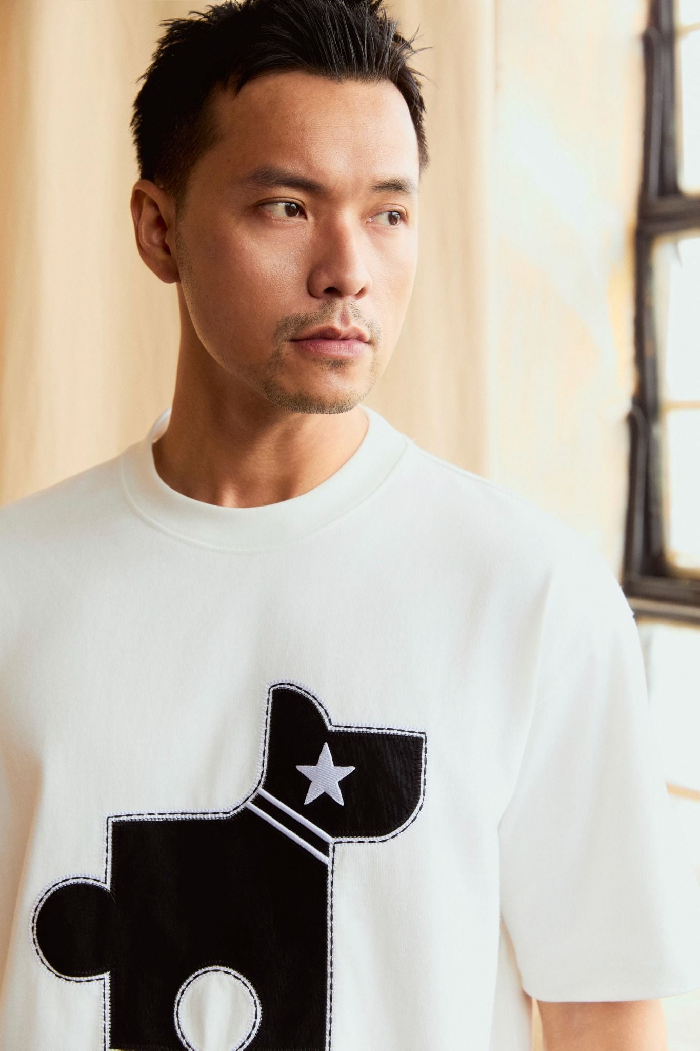 Áo Thun The Puppy Puzzle White 360GSM