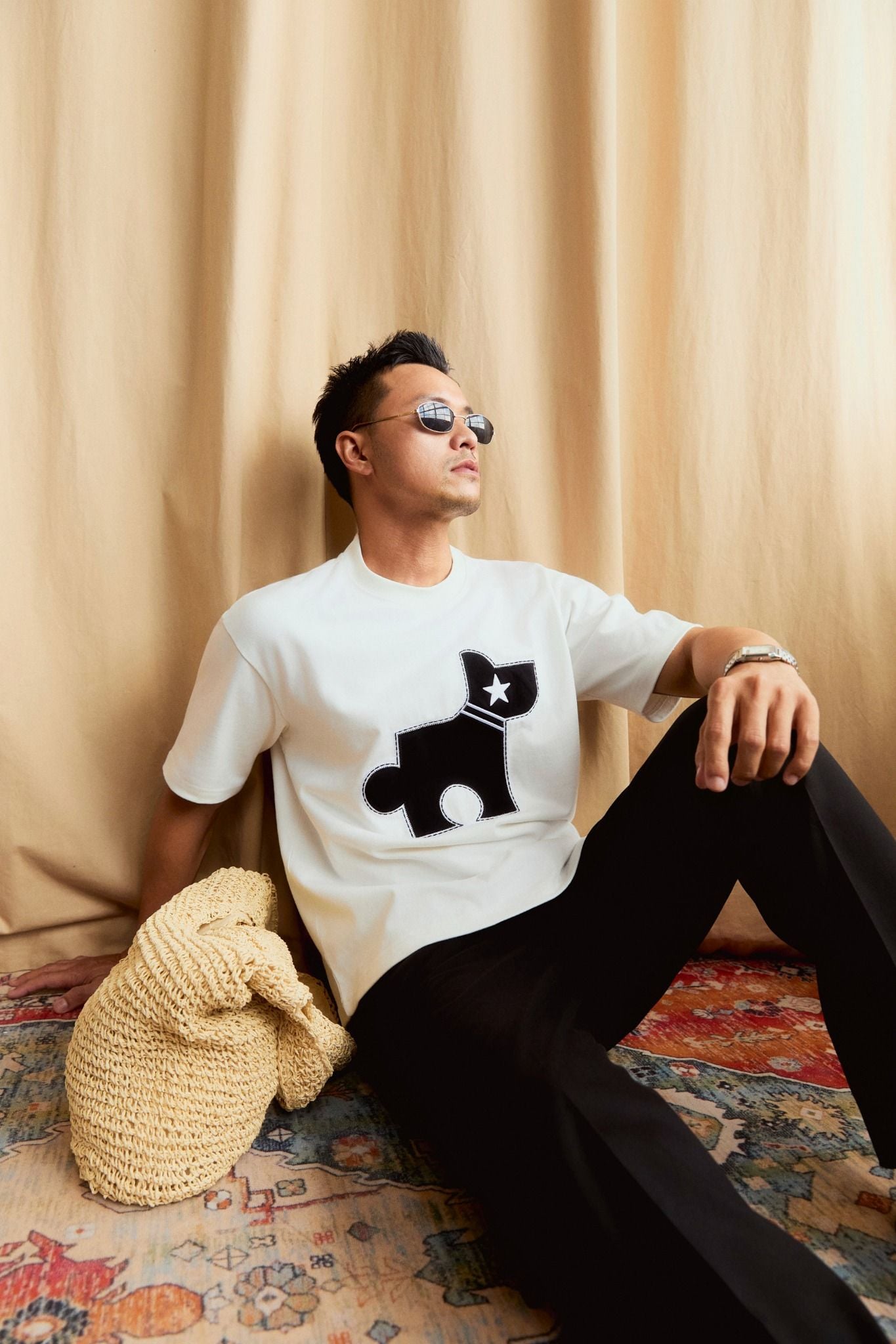 Áo Thun The Puppy Puzzle White 360GSM