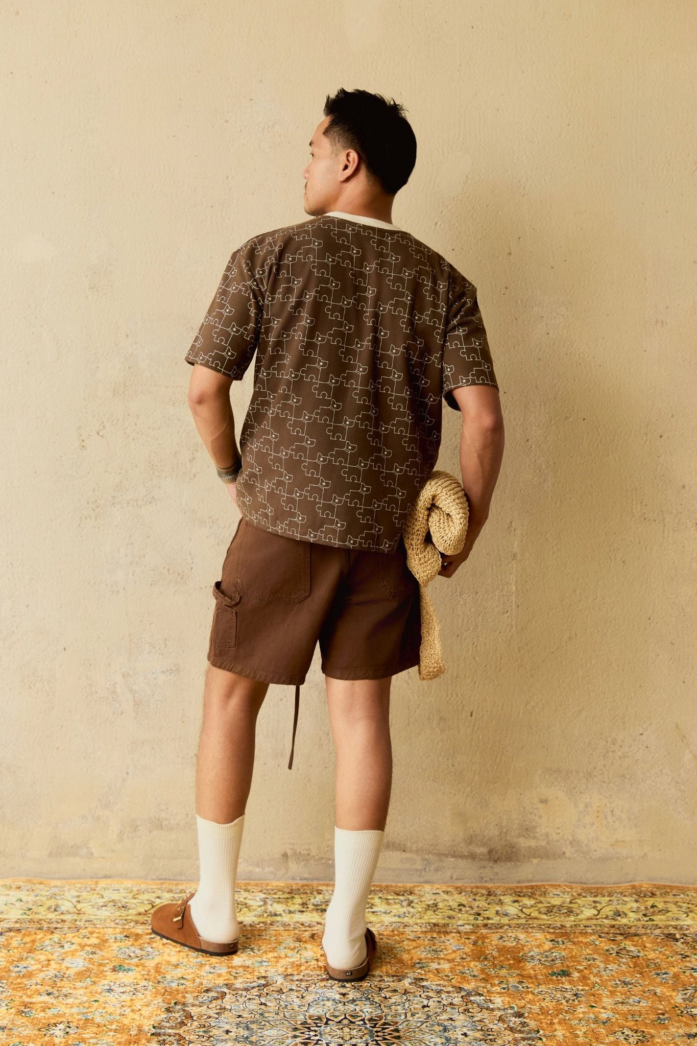 Quần Short Denim Straight Long String